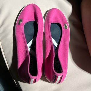 Pink SZ 8 Lacoste woman’s shoes